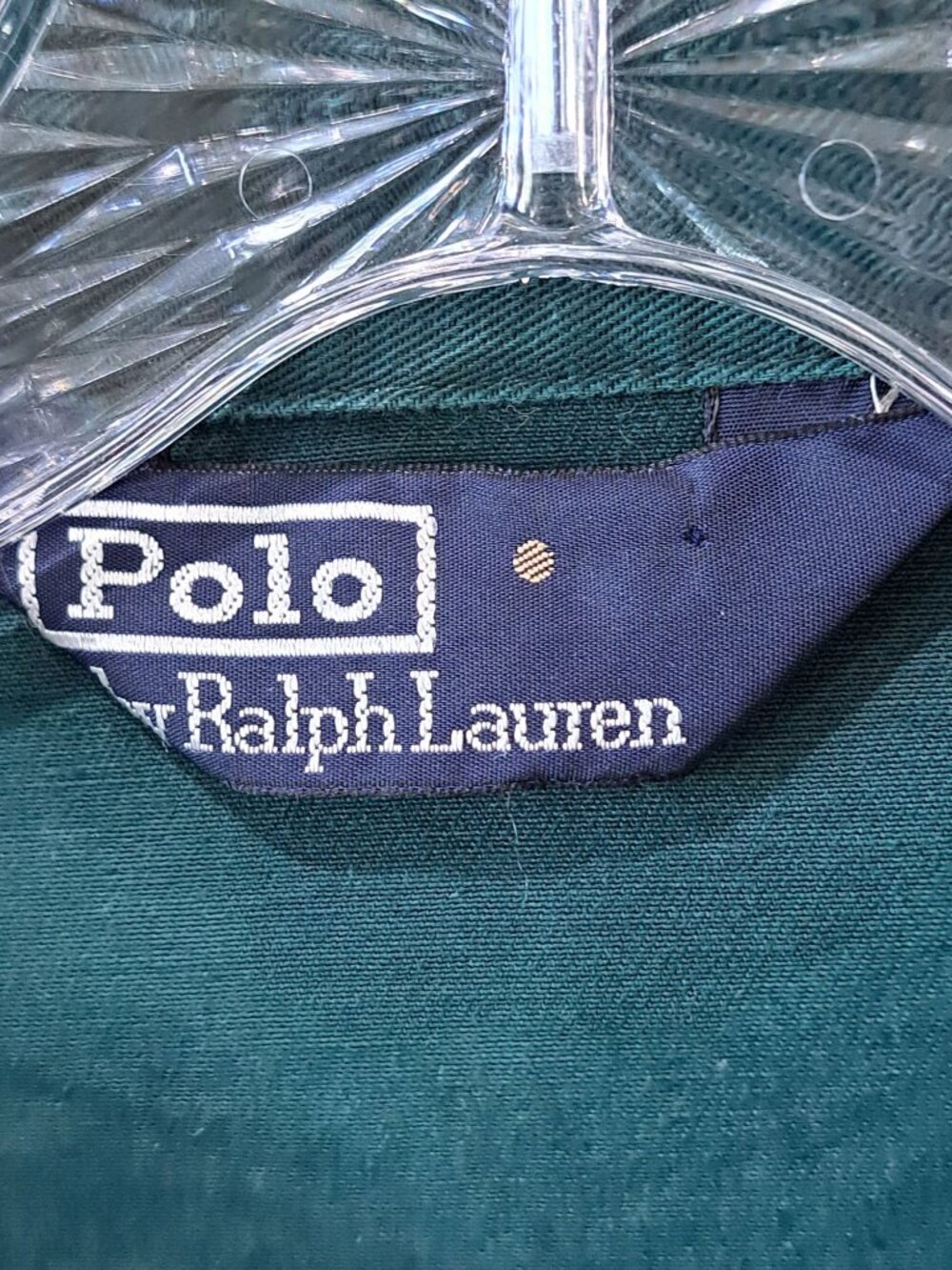 Polo Ralph Lauren Green Zip Jacket XL Mens Embroidered Cotton Red Pony Logo - Picture 4 of 13